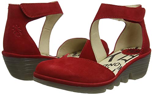 Fly London Pats801fly, Sandalias con Punta Cerrada Mujer, Rojo (Lipstick Red 013), 42 EU