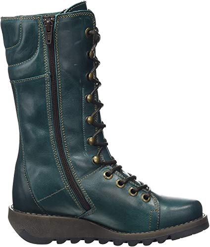 Fly London Ster768fly Botas Mujer, Verde (Petrol), 42 EU (9 UK)