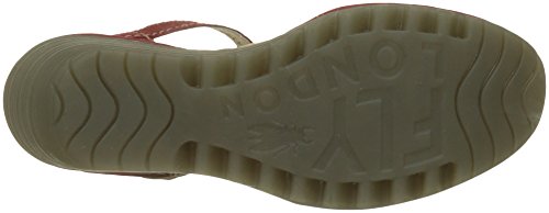 Fly London Yuna, Zapatos de tacón con Punta Cerrada Mujer, Rojo (Lipstick Red 135), 40 EU