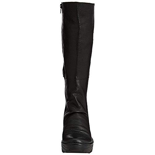 Fly London Yust - Botas de cuero para mujer, Negro (Black 029), 39 EU