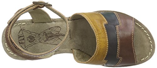 Fly LondonGODY661FLY - Sandalias de Punta Descubierta Mujer, Color Multicolor, Talla 42 UE
