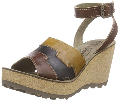 Fly LondonGODY661FLY - Sandalias de Punta Descubierta Mujer, Color Multicolor, Talla 42 UE
