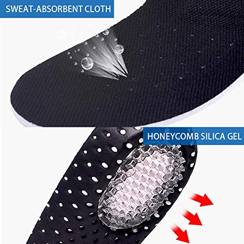 FOONEE Plantillas De Fascitis Plantar De Longitud Completa, Plantillas Ortopédicas para Hombres Y Mujeres, Plantillas Ortopédicas Transpirables Deportivas para Pies Planos, Dolor En El Talón Y El Pie