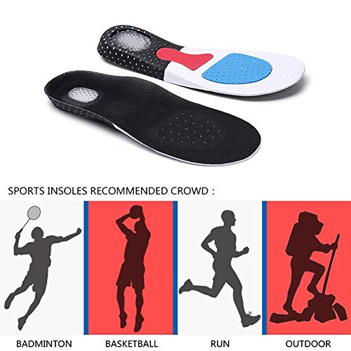 FOONEE Plantillas De Fascitis Plantar De Longitud Completa, Plantillas Ortopédicas para Hombres Y Mujeres, Plantillas Ortopédicas Transpirables Deportivas para Pies Planos, Dolor En El Talón Y El Pie