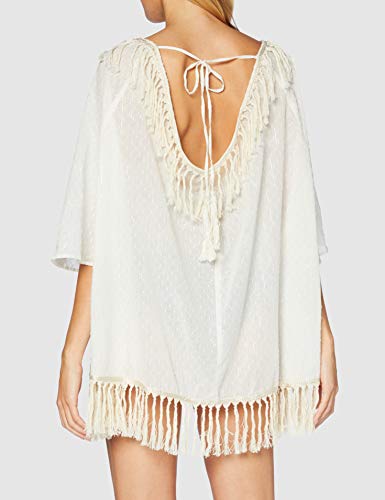 For Time Kaftan Deshilachado Caftán Vestido Playero en Cuello V, Multicolor, M para Mujer