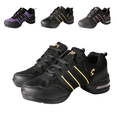 Free Fisher Zapatos de Danza Baile de Tango Jazz Hip Hop Zapatos Deportivos para Mujer