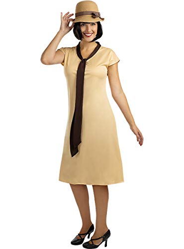 Funidelia | Disfraz años 20 - Lass del Cable para Mujer Talla XL ▶ Años 20, Cabaret, Charleston, Décadas - Multicolor