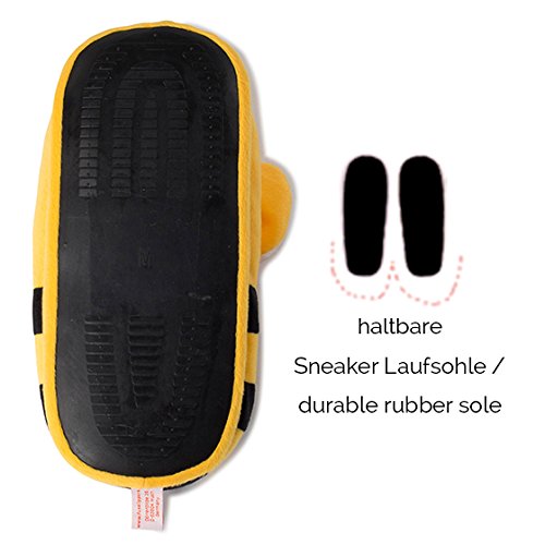 Funslippers Zapatillas Animales Peluche Invierno Suela Goma Duradera Calientes Casa Conejo Liebre Liebrecilla Mujer Gris M 39/41 EU