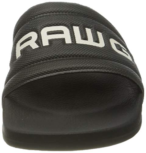 G-STAR RAW D13909, Sandalia Slide Mujer, Dk Black/Black 3593/A112, 39 EU