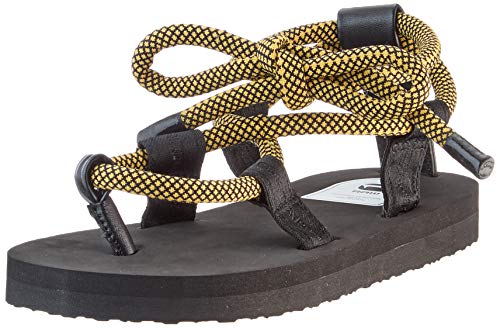 G-STAR RAW Ghillie OG, Chanclas Mujer, Multicolor (Black/Yellow 8691-2069), 38 EU