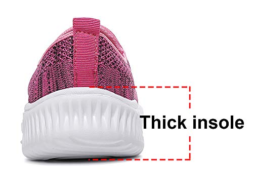 Gaatpot Mujer Zapatillas Casual Mocasines Mesh Calzados para Correr en Asfalto Zapatillas de Estar por Casa Deportivo de Exterior Zapatos Pink 40.5/41EU=41CN