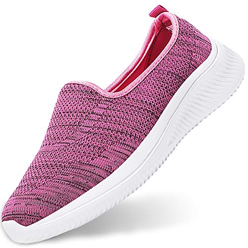 Gaatpot Mujer Zapatillas Casual Mocasines Mesh Calzados para Correr en Asfalto Zapatillas de Estar por Casa Deportivo de Exterior Zapatos Pink 40.5/41EU=41CN