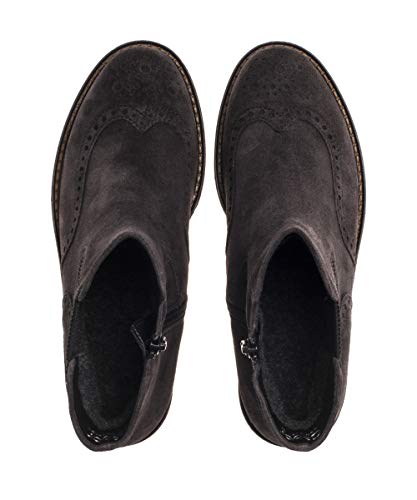 Gabor Mujer Botines, señora Botas Chelsea,Botas,Botas de Media caña,Botines,botín,Slip on,Plana,Dark-Grey (Mel.),38 EU / 5 UK