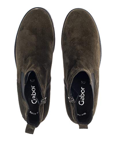 Gabor Mujer Botines, señora Botines,Botas,Botas de Media caña,Botines,botín,Tobillo Alto,Cremallera,Bottle,38.5 EU / 5.5 UK