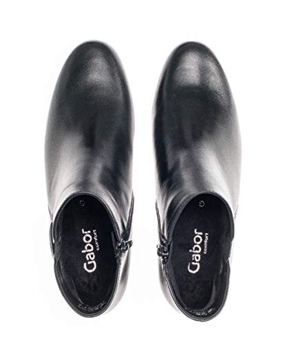 Gabor Mujer Botines, señora Botines,Botas,Botas de Media caña,Botines,botín,Tobillo Alto,Cremallera,Schwarz (Micro),42.5 EU / 8.5 UK
