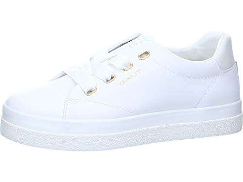 GANT Avona, Zapatillas Mujer, Blanco Brillante, 39 EU