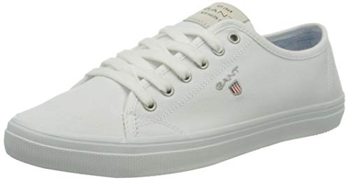 GANT Preptown, Zapatillas Mujer, Blanco Brillante, 36 EU