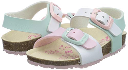 Garvalín Fabia, Sandalias con Punta Abierta Niñas, Multicolor (Multicolor/Mat/Paprika), 22 EU