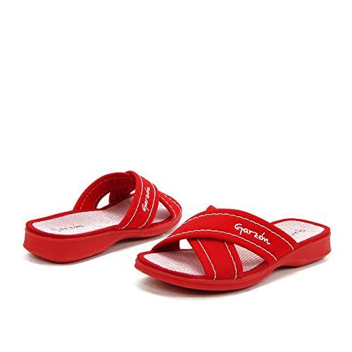 GARZON - Zapatilla CASA 2550-V para: Mujer Color: Rojo Talla: 37