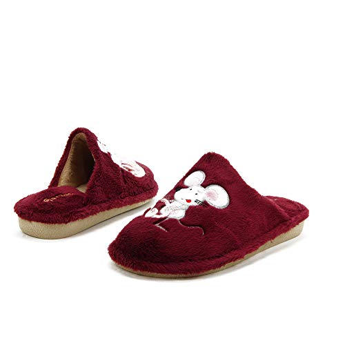 GARZON - Zapatilla CASA P231.275 para: Mujer Color: Burdeos Talla: 37