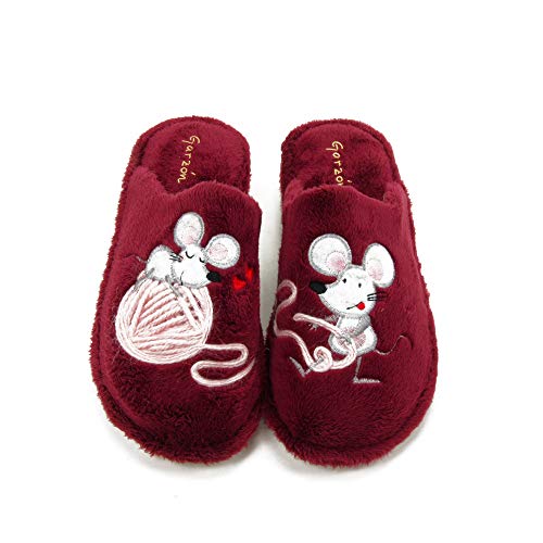 GARZON - Zapatilla CASA P231.275 para: Mujer Color: Burdeos Talla: 38