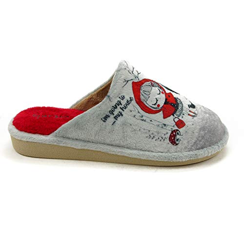 GARZON - Zapatilla CASA P253.247 para: Mujer Color: Gris Talla: 38