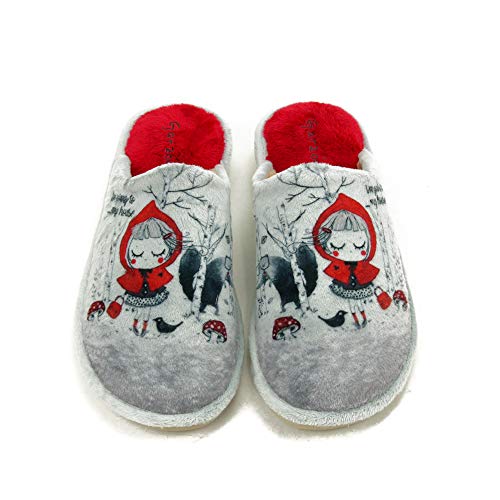 GARZON - Zapatilla CASA P253.247 para: Mujer Color: Gris Talla: 38