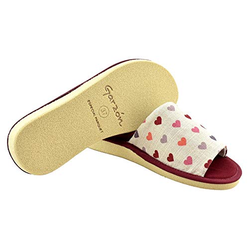 GARZON - Zapatilla CASA P400.181-BUR para: Mujer Color: Burdeos Talla: 41
