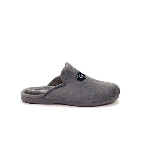 Garzon Zapatilla Casa para Hombre, Gris, 43 EU