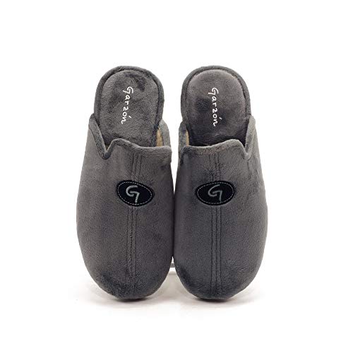Garzon Zapatilla Casa para Hombre, Gris, 43 EU