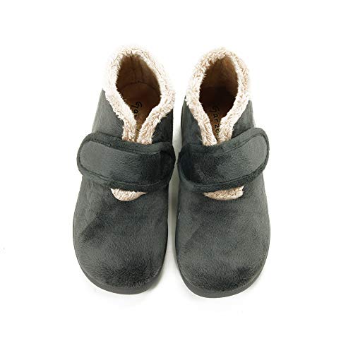 Garzon Zapatillas Casa para Mujer, Gris, 38 EU