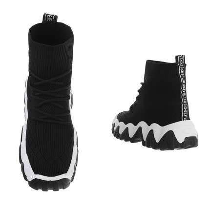 Generique Sneaker Montante, zapatillas y suela dentada mixtas, Rojo (Negro ), 39 EU