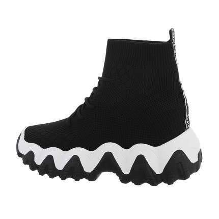 Generique Sneaker Montante, zapatillas y suela dentada mixtas, Rojo (Negro ), 39 EU