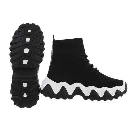 Generique Sneaker Montante, zapatillas y suela dentada mixtas, Rojo (Negro ), 39 EU