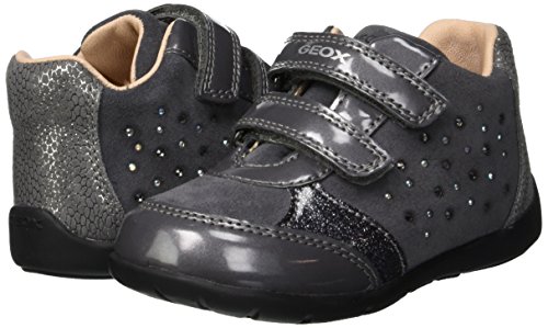 Geox B Kaytan A, Zapatos de Primeros Pasos Niñas, (Dk Grey C9002), 20 EU