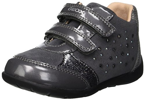 Geox B Kaytan A, Zapatos de Primeros Pasos Niñas, (Dk Grey C9002), 20 EU