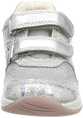 Geox B RISHON Girl A, Zapatos Niñas, Plateado (Iridescent C0776), 19 EU
