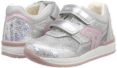 Geox B RISHON Girl A, Zapatos Niñas, Plateado (Iridescent C0776), 19 EU
