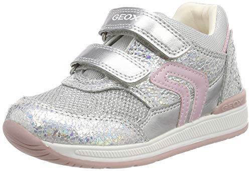 Geox B RISHON Girl A, Zapatos Niñas, Plateado (Iridescent C0776), 19 EU