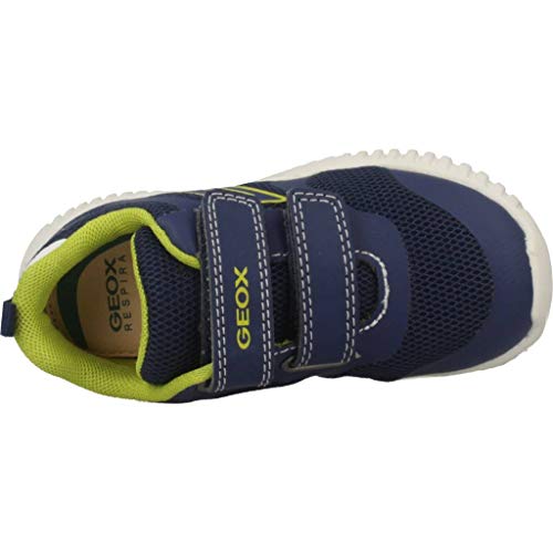 Geox B Waviness Boy A, Zapatillas, Azul (Navy/Lime C0749), 27 EU