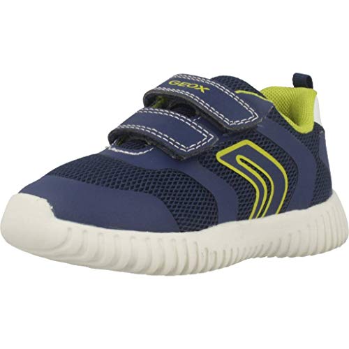 Geox B Waviness Boy A, Zapatillas, Azul (Navy/Lime C0749), 27 EU