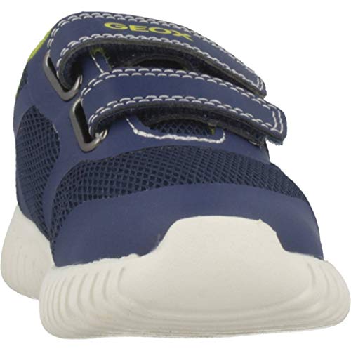 Geox B Waviness Boy A, Zapatillas, Azul (Navy/Lime C0749), 27 EU