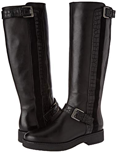 Geox D ADRYA D, Botas Altas Mujer, Negro (Black C9999), 38 EU