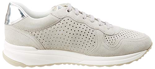 Geox D AIRELL B, Zapatillas Mujer, Gris (Lt Grey C1010), 37 EU
