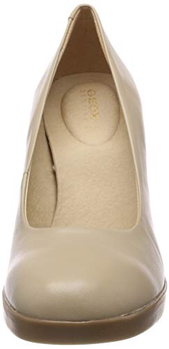 Geox D ANNYA High A, Zapatos de Tacón Mujer, Beige (Beige C5000), 42 EU