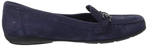 Geox D ANNYTAH Moc A, Mocasines Mujer, Azul (Dk Blue C4007), 42 EU