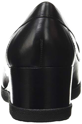 Geox D ANYLLA Wedge J, Mocasines Mujer, Negro, 38 EU