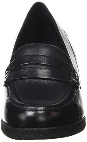 Geox D ANYLLA Wedge J, Mocasines Mujer, Negro, 38 EU