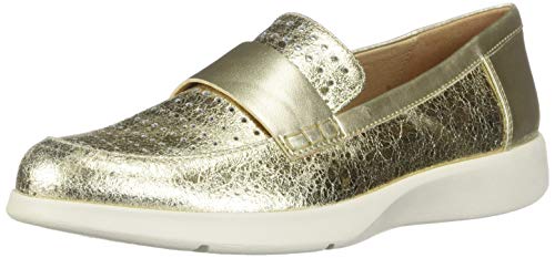 Geox D ARJOLA E, Mocasines Mujer, Dorado (Gold C2005), 36 EU