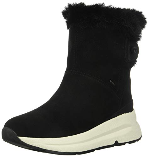 Geox D Backsie B ABX C, Botas de Nieve Mujer, Negro (Black C9999), 41 EU